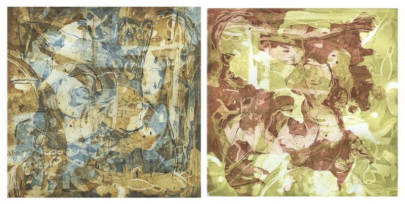 contemporary printmaking titled 'Untitled 2', 12x12 inches, by artist Mahima Kapoor on Paper