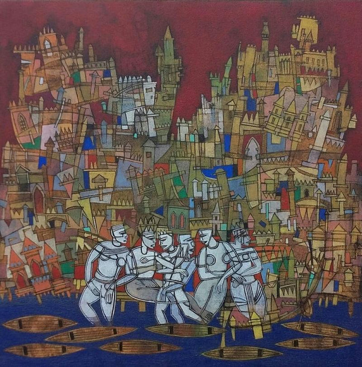Untitled 2 Painting by Biswajit Mondal | ArtZolo.com