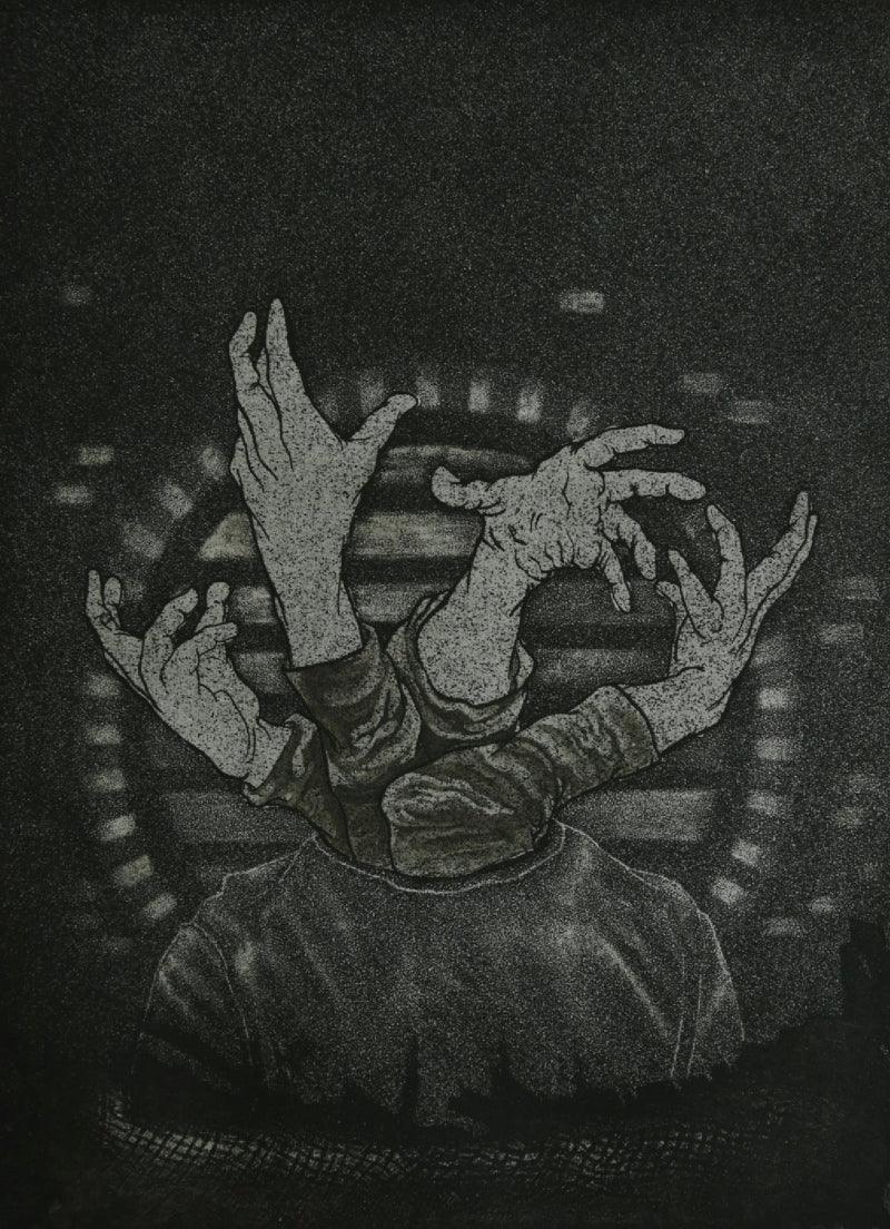 contemporary printmaking titled 'Untitled 2', 12x9 inches, by artist Ankita Daulatabadkar on Paper