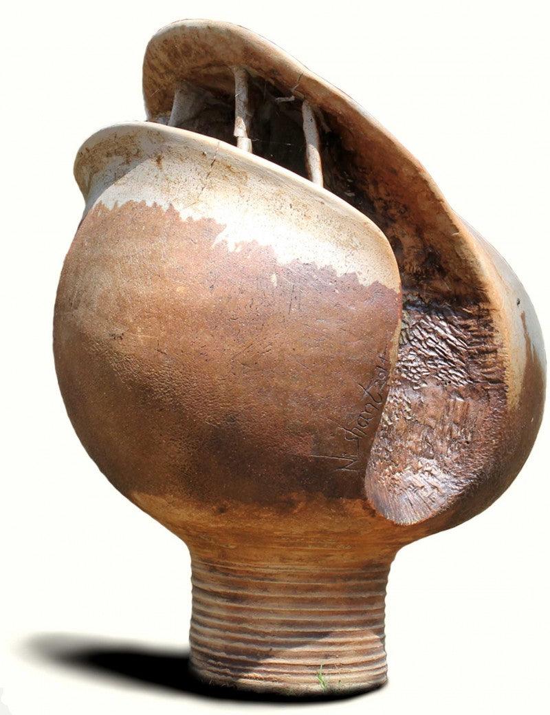 Abstract sculpture titled 'Untitled 2', 38x30x24 inches, by artist Nishant Kumar on Ceramic