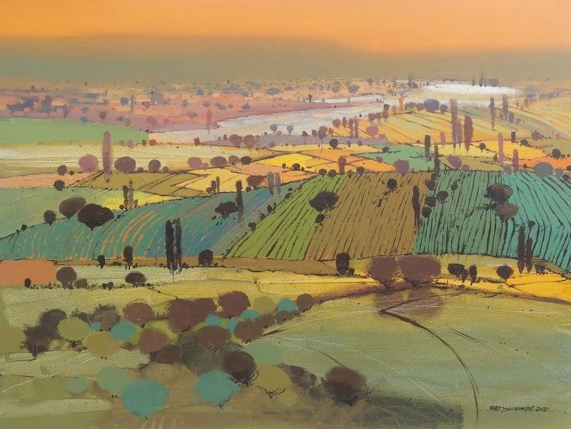 Nature acrylic painting titled 'Untitled 20', 30x40 inches, by artist Hari Dhongade on Canvas