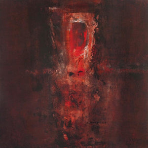 Abstract acrylic painting titled 'Untitled 20', 18x18 inches, by artist Umesh Patil on Canvas