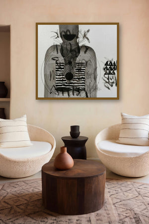 Untitled 201 (Enigma of the Soul) by artist Narendra Jatav displayed in a Modern gallery