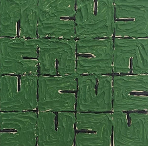 Abstract acrylic painting titled 'Untitled 21', 12x12 inches, by artist Sunny Malwatkar on Canvas