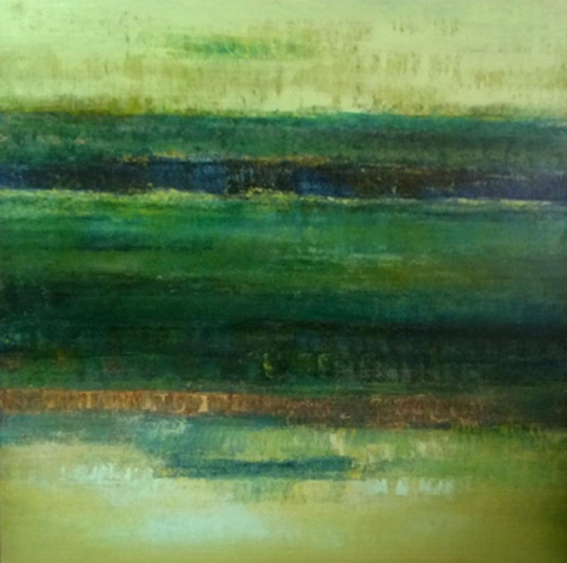 Abstract oil painting titled 'Untitled 21', 68x68 inches, by artist Vipta Kapadia on Canvas