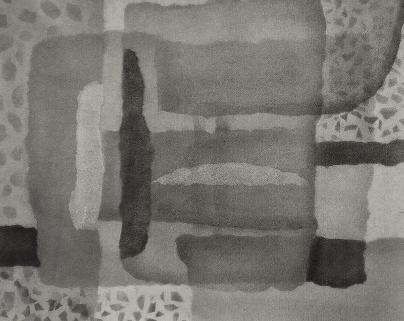 Abstract charcoal drawing titled 'Untitled 25', 11x14 inches, by artist Muni Sharma on Paper