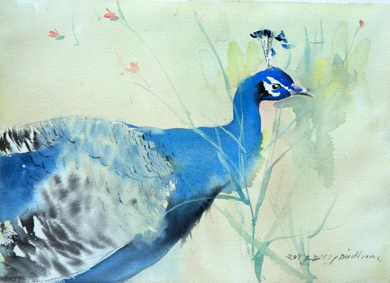 Animals watercolor painting titled 'Untitled 25', 10x14 inches, by artist Dilip Dudhane on Paper