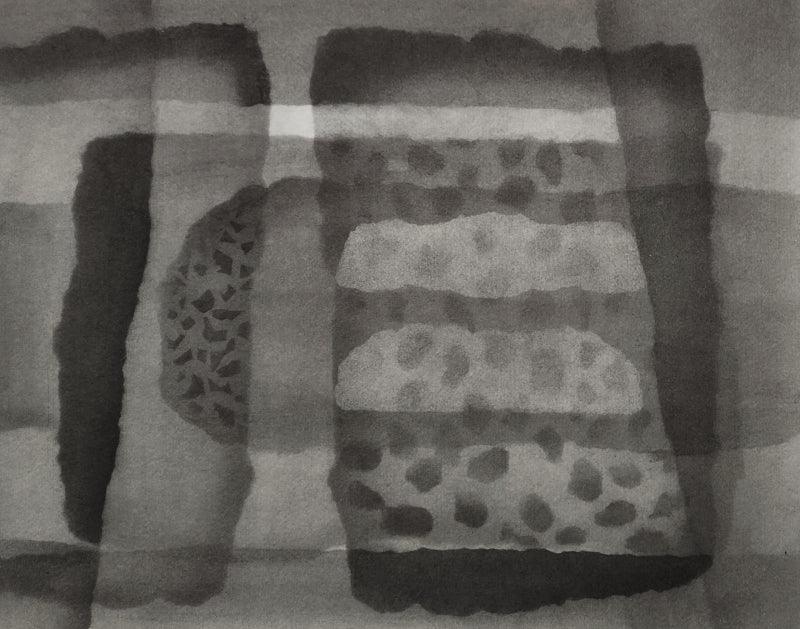 Abstract charcoal drawing titled 'Untitled 27', 11x14 inches, by artist Muni Sharma on Paper