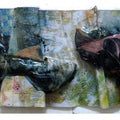 Abstract mixed media titled 'Untitled 3', 13x40 inches, by artist Balu Chaudhari on Acrylic Sheet
