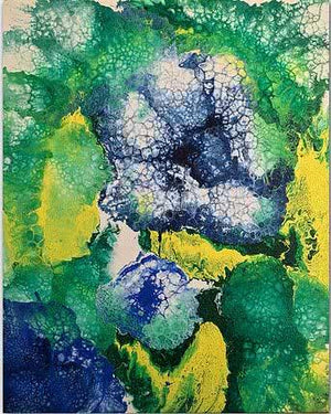 Abstract acrylic painting titled 'Untitled 3', 30x24 inches, by artist Kartikey Sharma on Canvas