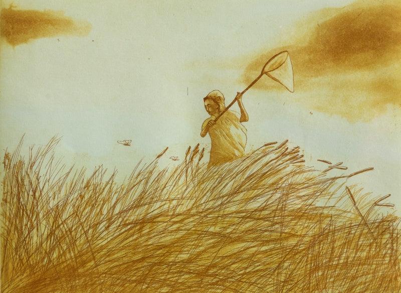 Figurative printmaking titled 'Untitled 3', 10x13 inches, by artist Dushyant Patel on Paper