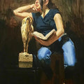 Figurative oil painting titled 'Untitled 3', 30x24 inches, by artist Vishwa Sahni on Canvas