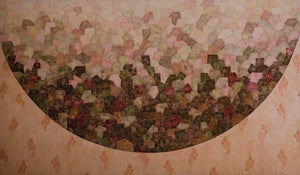 Abstract acrylic painting titled 'Untitled 3', 36x60 inches, by artist Ishwari Manolikar on Canvas