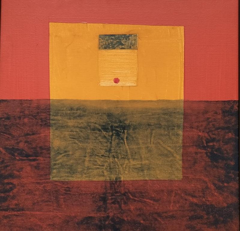 meditation acrylic painting titled 'Untitled 3', 27x27 inches, by artist Biplab Bijoy Dutta on Canvas