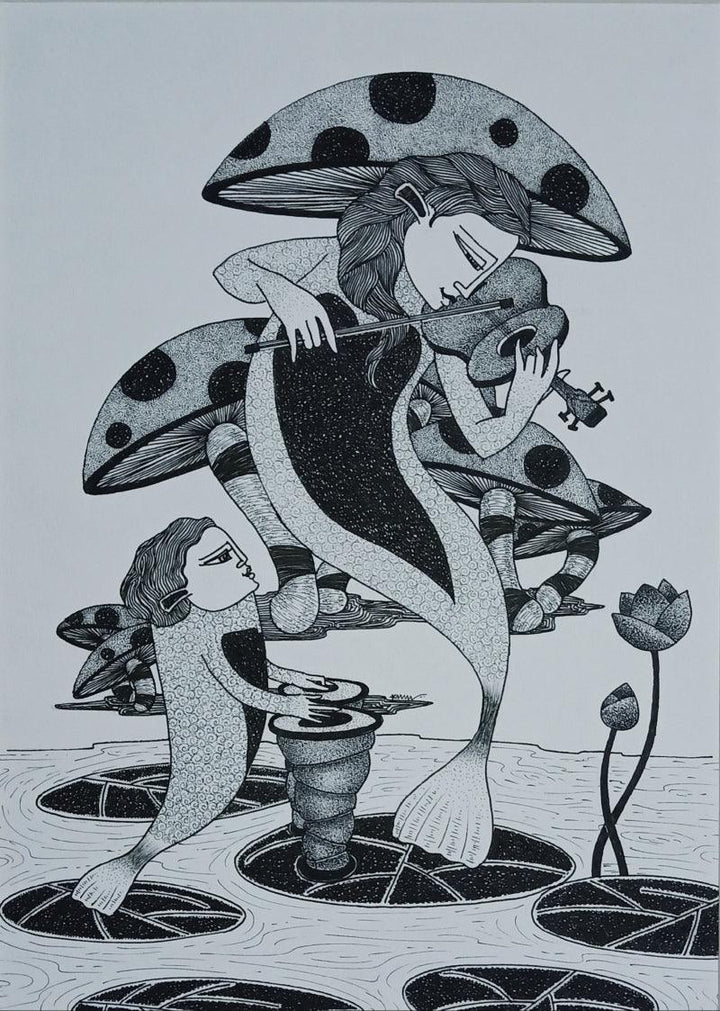 Untitled 3 Drawing by Chandrashekhar Kumavat | ArtZolo.com