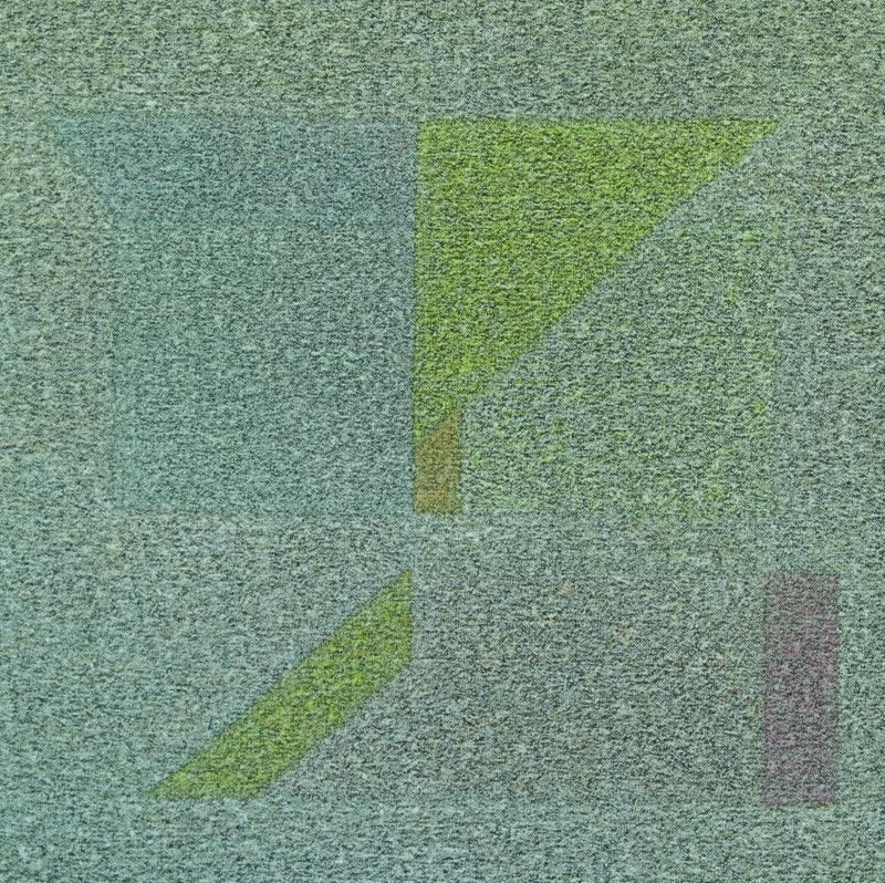 Abstract oil painting titled 'Untitled 3', 18x18 inches, by artist Ganesh Chavan on Canvas