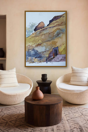 Untitled 3 (Gateway to the Past) by artist Sharad Tawade displayed in a Curated gallery