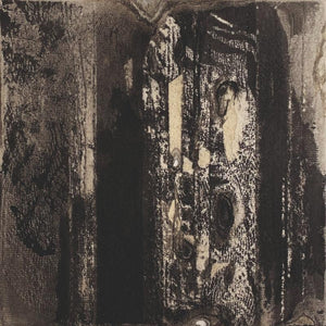 Abstract mixed media painting titled 'Untitled 3', 10x10 inches, by artist Shilpa Nikam on Paper Board