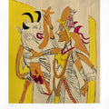 Religious serigraphs painting titled 'Untitled 3', 36x30 inches, by artist K. G. Subramanyan on Paper
