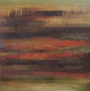Abstract oil painting titled 'Untitled 33', 30x30 inches, by artist Vipta Kapadia on Canvas