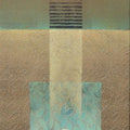Abstract acrylic painting titled 'Untitled 4', 34x17 inches, by artist Shivaji Chavan on Canvas