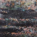 Abstract oil painting titled 'Untitled 4', 22x8 inches, by artist Vipta Kapadia on Canvas