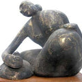 Figurative sculpture titled 'Untitled 4', 5x5x5 inches, by artist Kishor Sharma on Bronze