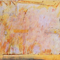 Abstract mixed media painting titled 'Untitled 4', 48x96 inches, by artist Sanjay Sawant on Paper