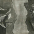 Abstract charcoal drawing titled 'Untitled 4', 14x22 inches, by artist Narendra Jatav on Paper