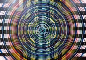 Abstract acrylic painting titled 'Untitled 4', 32x45 inches, by artist Ghanshyam Gupta on Canvas