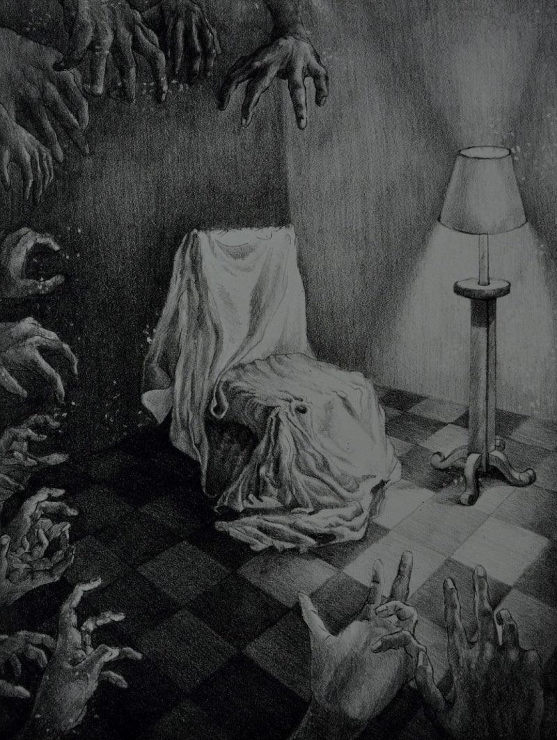 contemporary printmaking titled 'Untitled 4', 13x10 inches, by artist Ankita Daulatabadkar on Paper