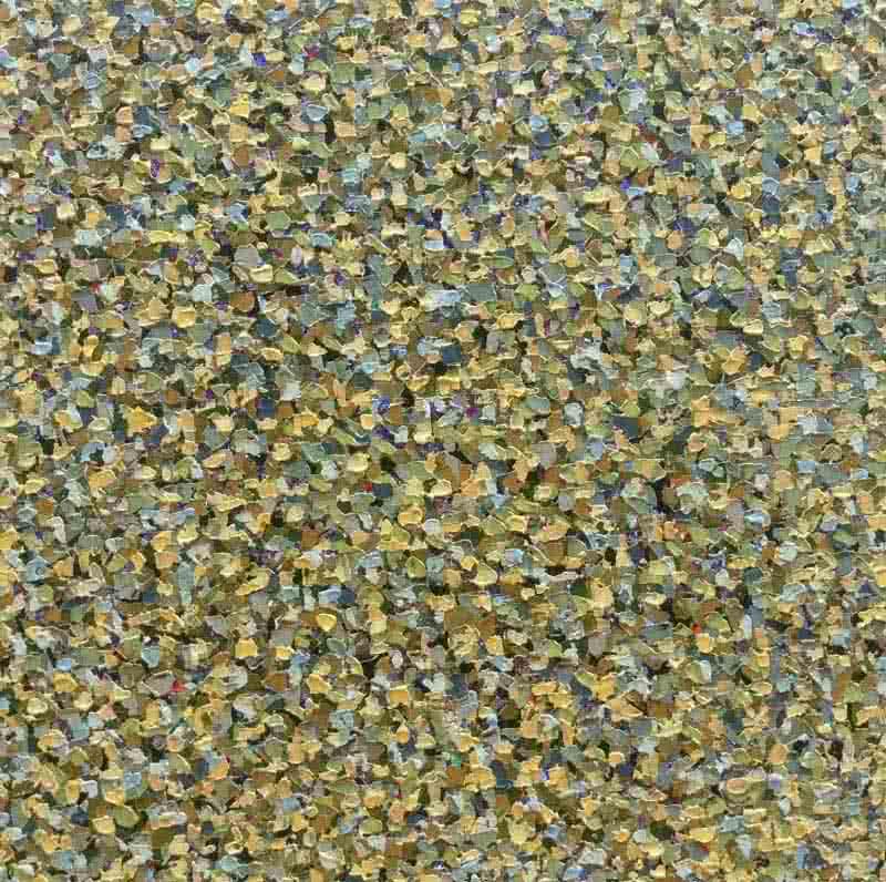 Abstract oil painting titled 'Untitled 4', 18x18 inches, by artist Vinit Kumar on Canvas