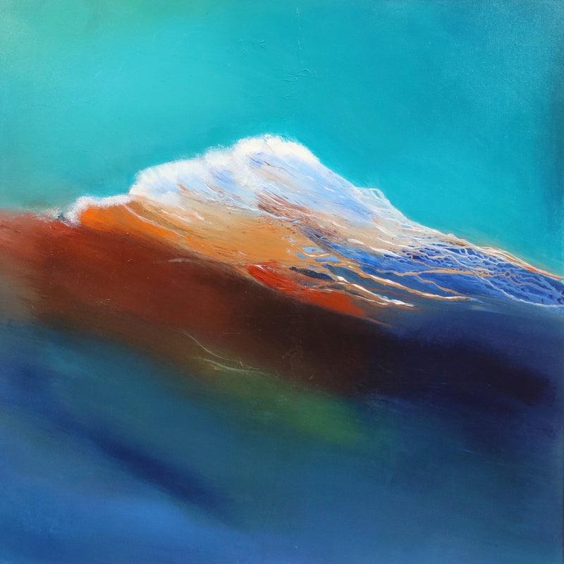 Abstract acrylic painting titled 'Untitled 4', 36x36 inches, by artist Sanjay Dhawale on Canvas