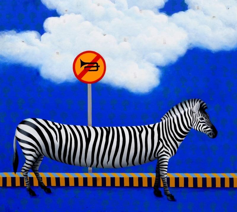 Fantasy acrylic painting titled 'Untitled 4', 48x54 inches, by artist Amit Kumar on Canvas