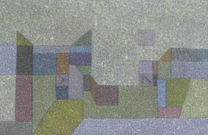 Abstract oil painting titled 'Untitled 4', 24x36 inches, by artist Ganesh Chavan on Canvas