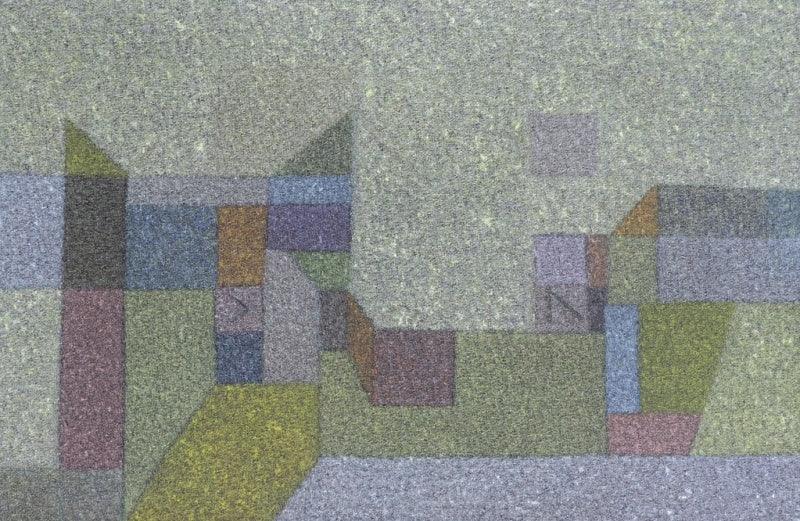 Abstract oil painting titled 'Untitled 4', 24x36 inches, by artist Ganesh Chavan on Canvas