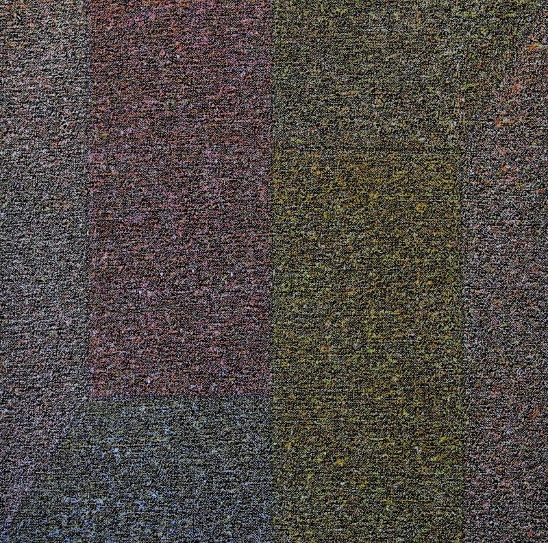 Abstract oil painting titled 'Untitled 4', 18x18 inches, by artist Ganesh Chavan on Canvas