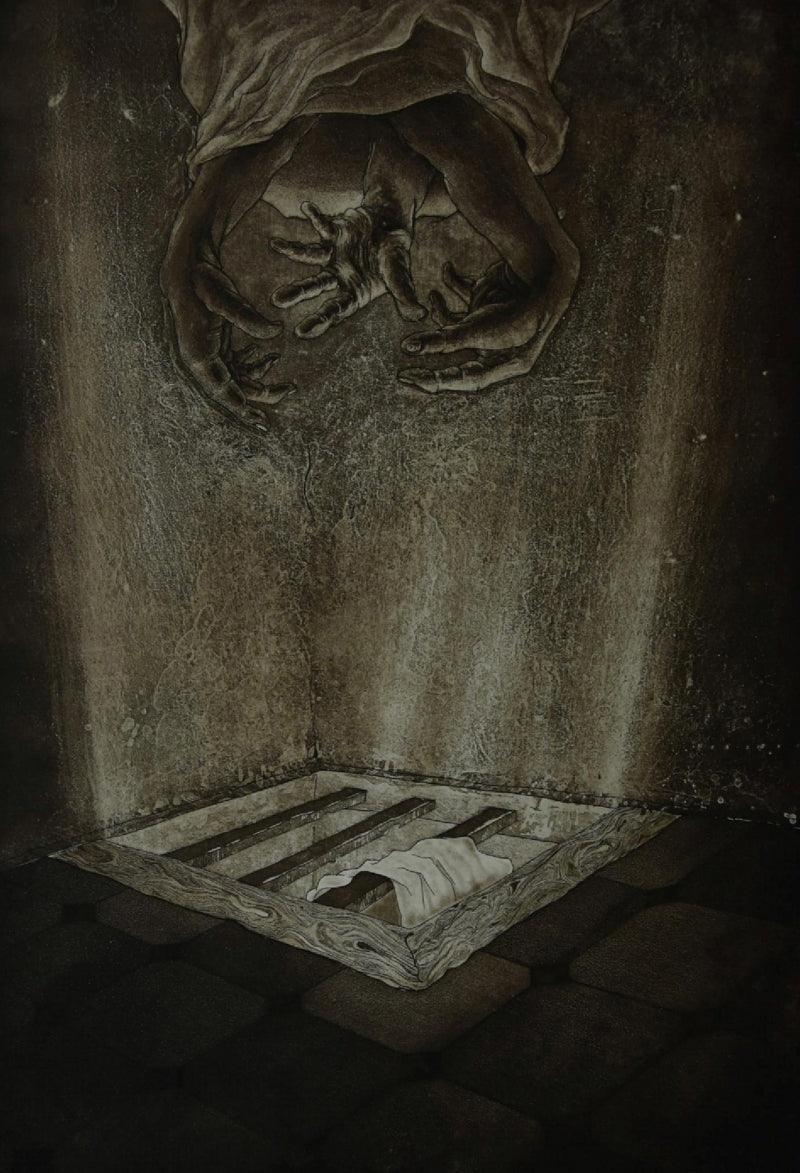 contemporary printmaking titled 'Untitled 5', 20x9 inches, by artist Ankita Daulatabadkar on Paper