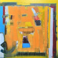 Abstract acrylic painting titled 'Untitled 5', 48x48 inches, by artist Sachin Pakhale on Canvas