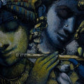 Figurative mixed media painting titled 'Untitled 5', 16x30 inches, by artist Arya Chowdhury on Canvas
