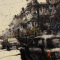 Cityscape watercolor painting titled 'Untitled 5', 15x11 inches, by artist Subrata Malakar on Paper