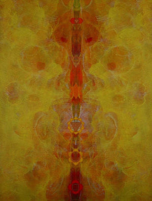 Motivational acrylic painting titled 'Untitled 5', 48x36 inches, by artist Keshav Kasar on Canvas