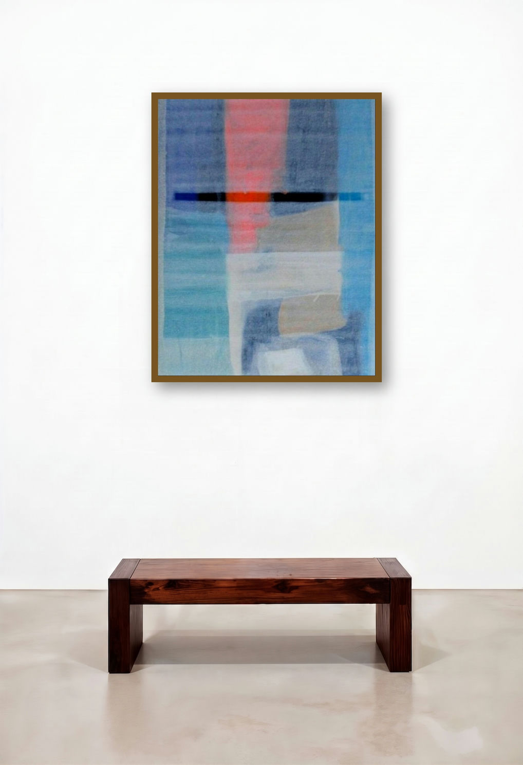 Untitled 5 (Abstract in Blue and Pink)