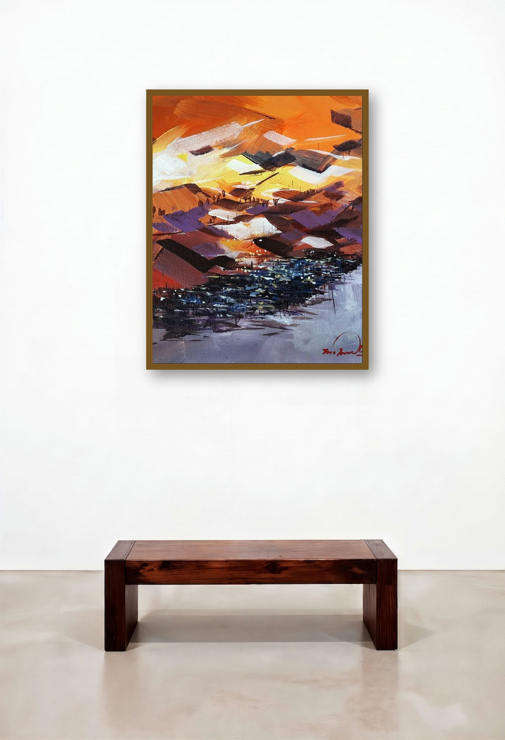 Untitled 5 (Sunset Over Village)