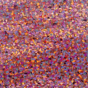 Abstract oil painting titled 'Untitled 5', 24x24 inches, by artist Vinit Kumar on Canvas