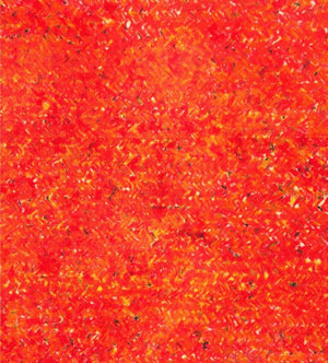 Untitled 5 (Blazing Ember) by Anil Tagad, Original Oil Pastel Abstract Painting on Paper, Small Vertical Wall Art