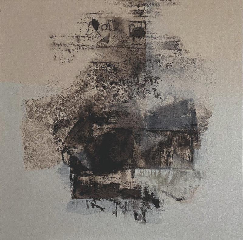 Abstract acrylic painting titled 'Untitled 5', 24x24 inches, by artist Shilpa Nikam on Canvas