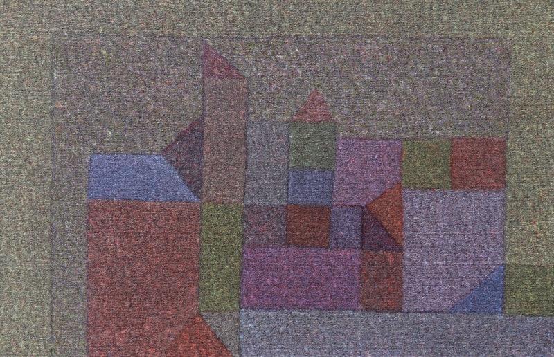 Abstract oil painting titled 'Untitled 5', 24x36 inches, by artist Ganesh Chavan on Canvas