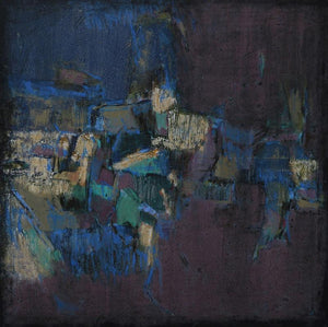 Abstract mixed media painting titled 'Untitled 51', 42x42 inches, by artist Anuja Paturkar on Canvas