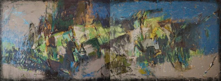Untitled 53 (Diptych) Painting by Anuja Paturkar | ArtZolo.com